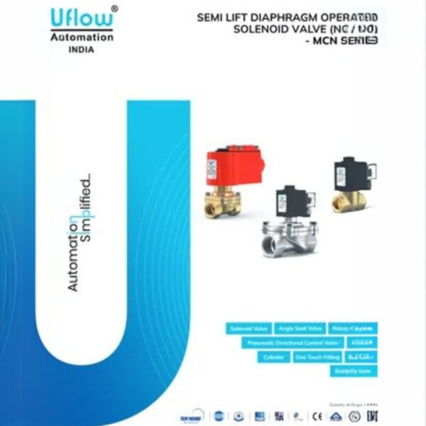 SEMI LIFT DIAPHRAGM OPERATED SOLENOID VALVE 3/8" - 2" (NC / NO)