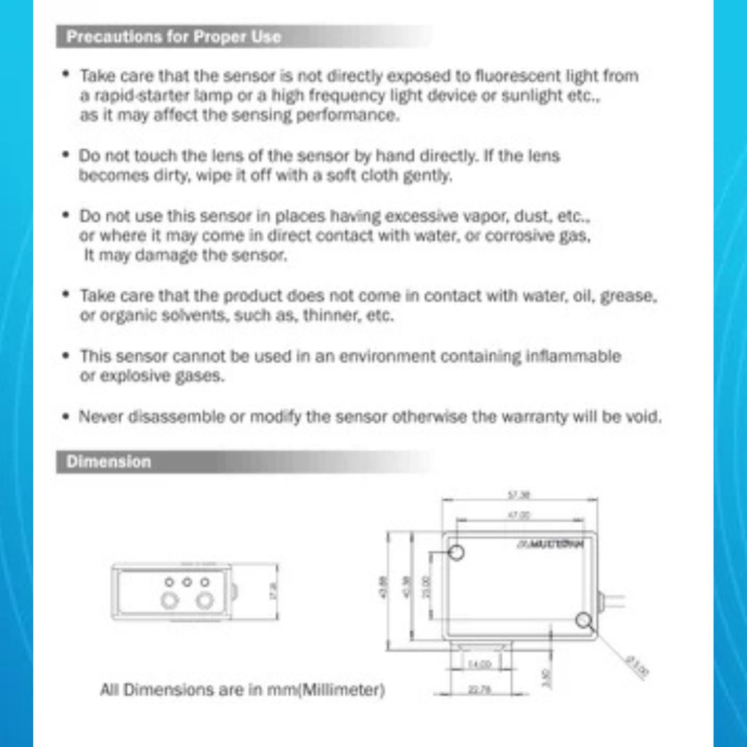 Color mark sensor Multispan CMS-5X - Image 5