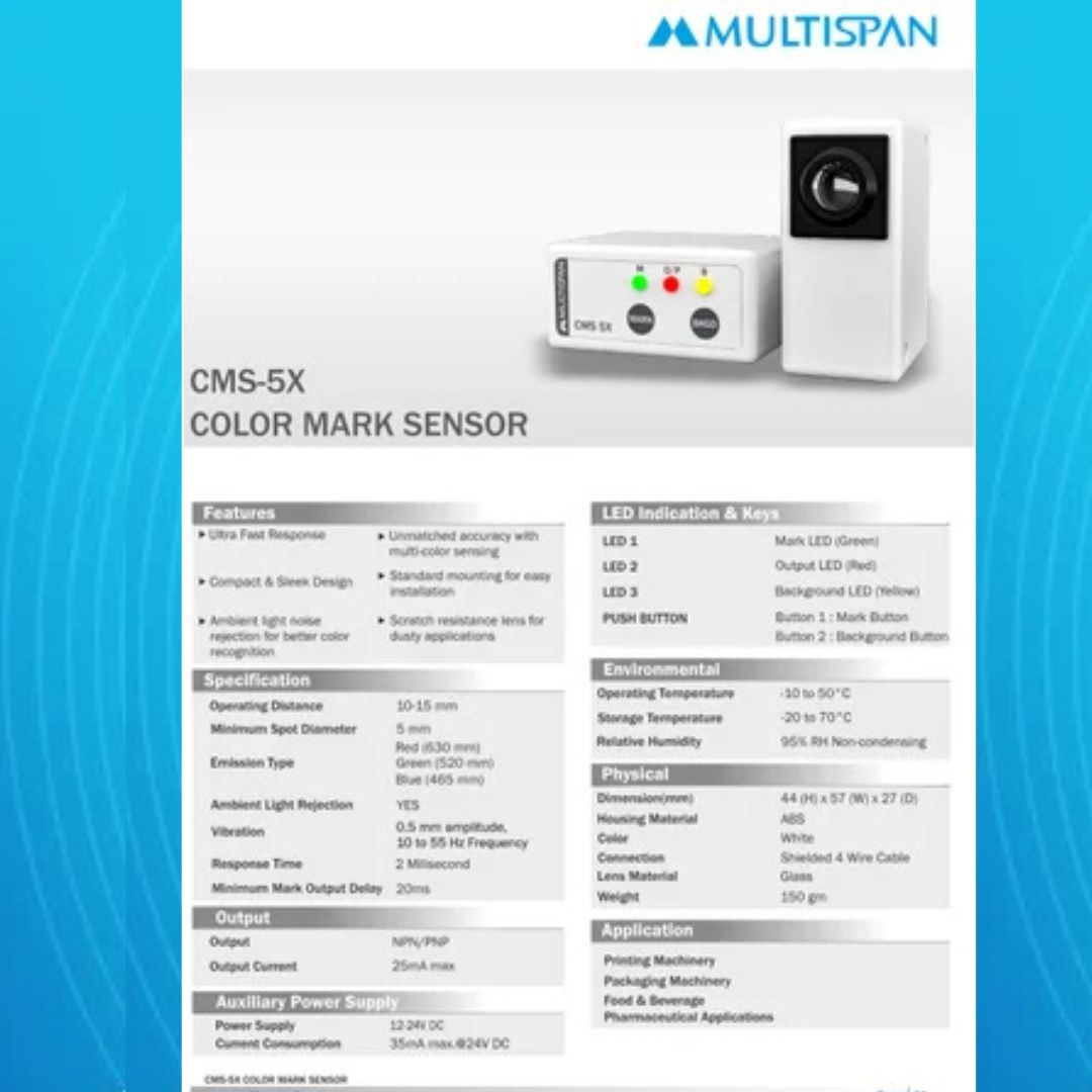 Color mark sensor Multispan CMS-5X - Image 4
