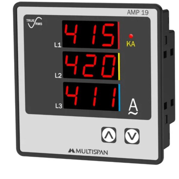 Digital AC Panel Meter (3 phase Ampere Meter) - Image 3