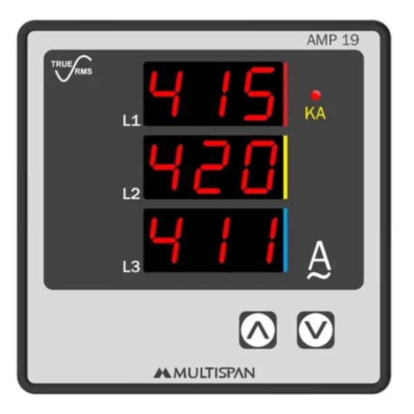 Digital AC Panel Meter (3 phase Ampere Meter) - Image 2
