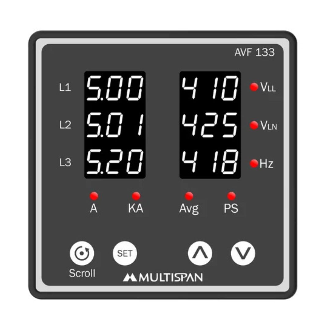 Digital AVF Meter - 3 + 3 Line Display - Image 2