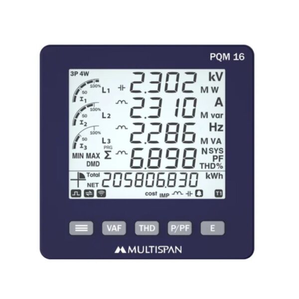 Digital Multifunction Power Meter MULTISPAN PQM-16 - Image 2