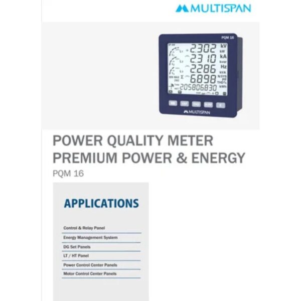 Digital Multifunction Power Meter MULTISPAN PQM-16 - Image 4