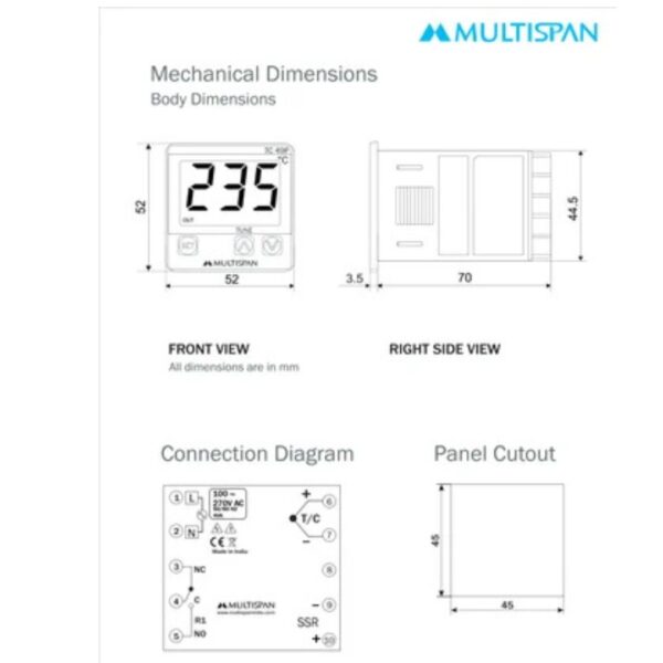 Digital Temperature Controller MULTISPAN TC-49P - Image 5