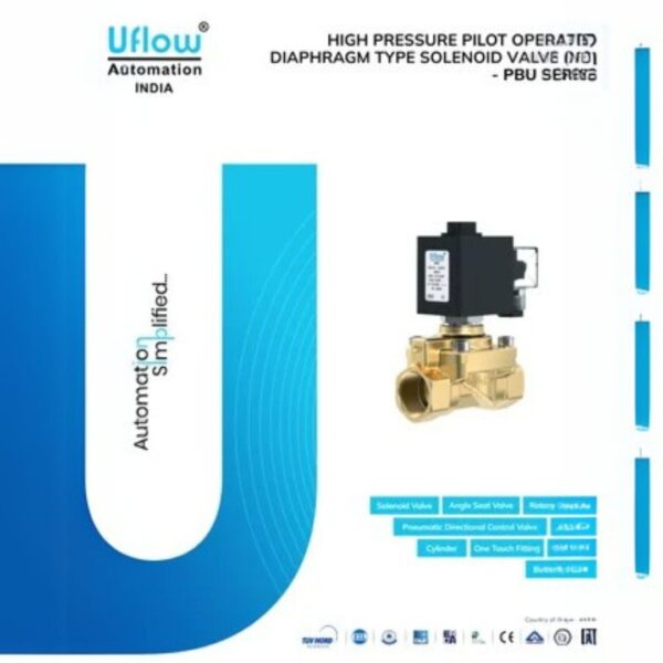 HIGH PRESSURE PILOT OPERATED DIAPHRAGM TYPE SOLENOID VALVE (NC)