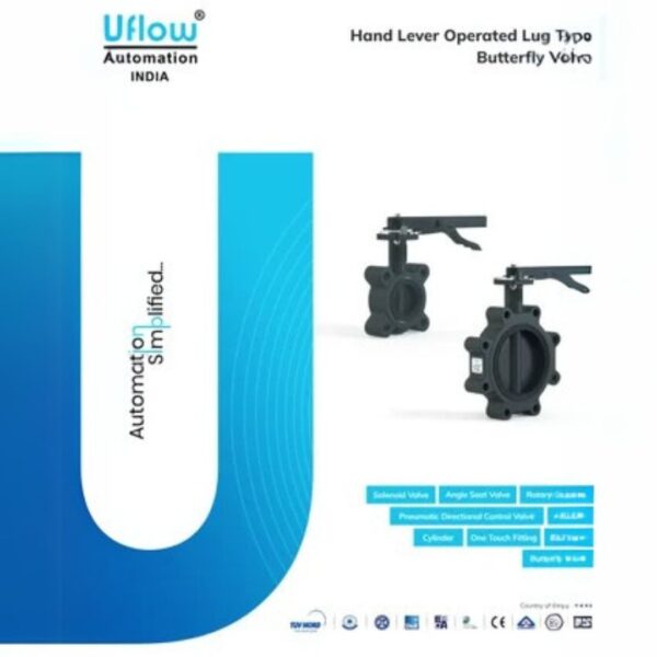 Hand Lever Operated Lug Type Butterfly Valve