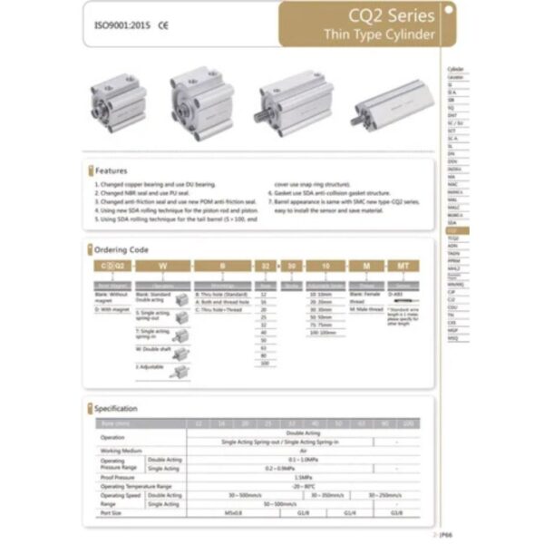JELPC Thin Type Compact Air Cylinder - Image 7