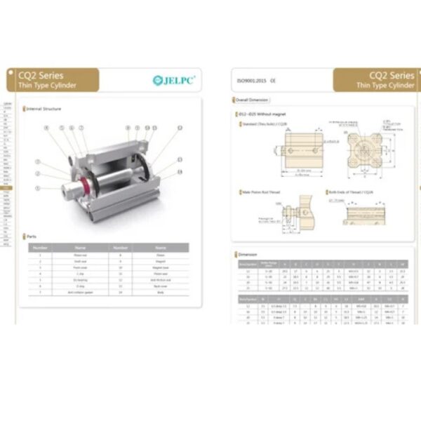 JELPC Thin Type Compact Air Cylinder - Image 9