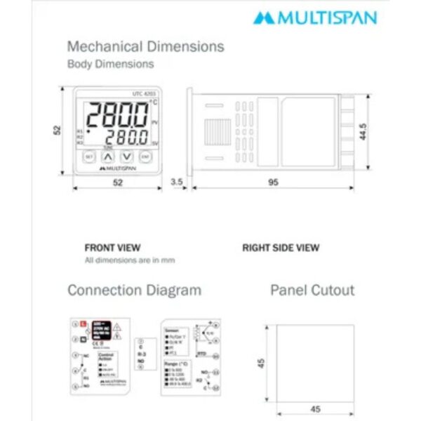 MULTISPAN PID Controller UTC-4203 - Image 2