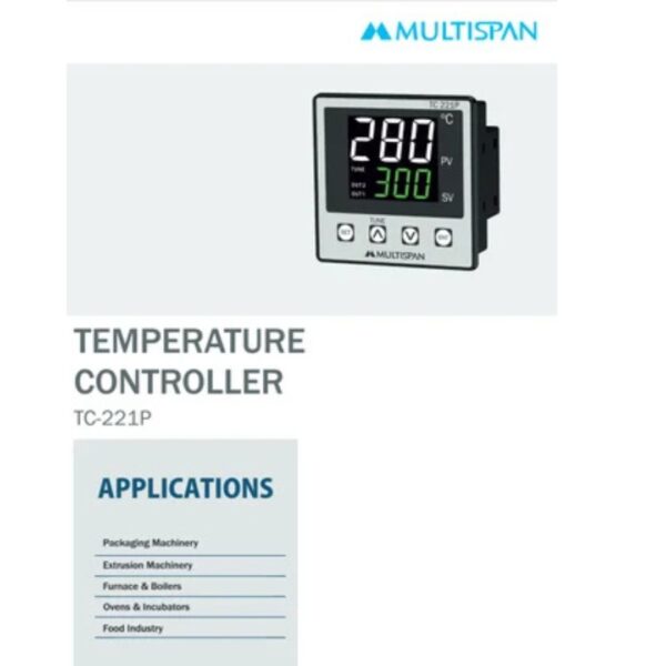 MULTISPAN PID Temperature ControllerTC-221P - Image 4
