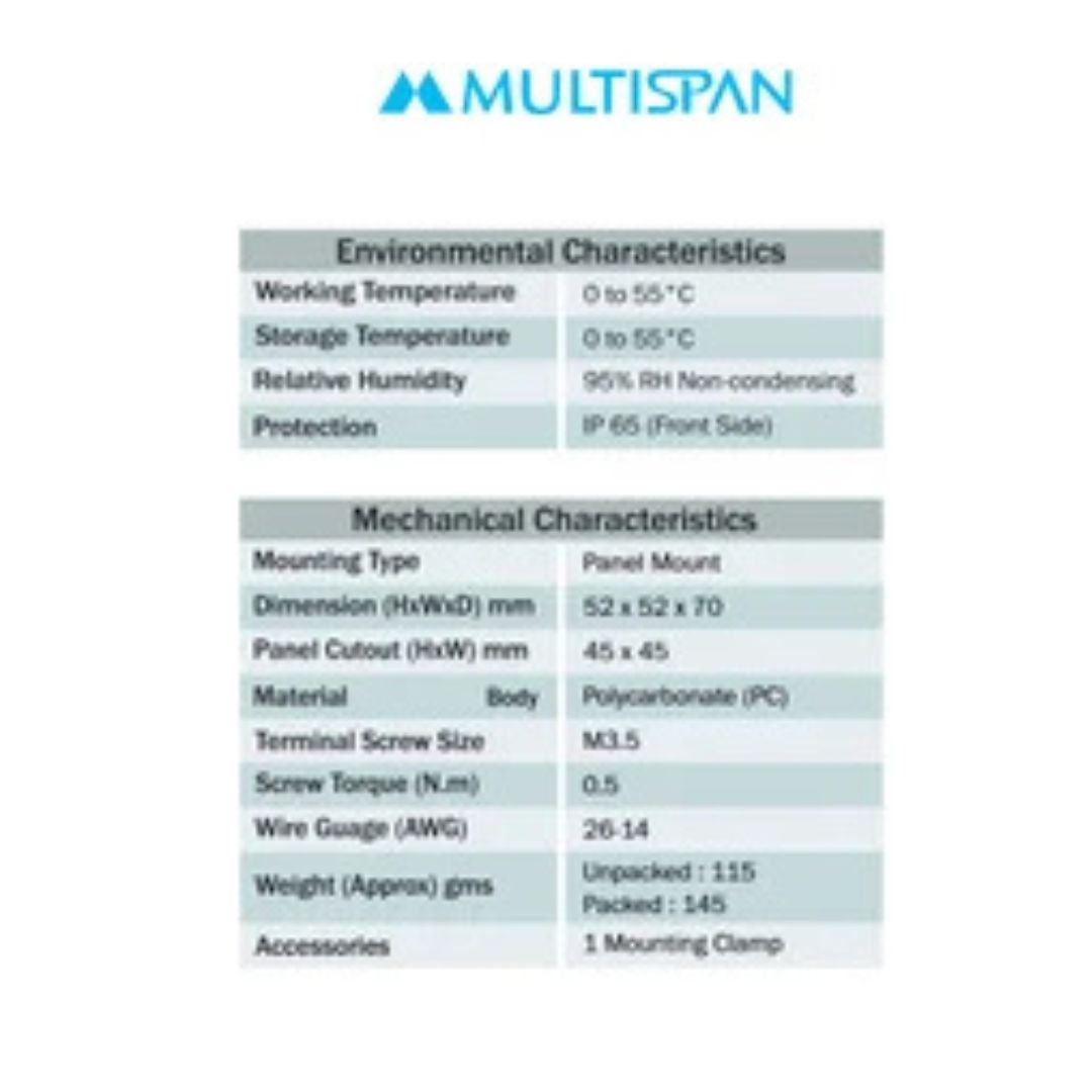 MULTISPAN Single Output UTC 421P PID Temperature Controller - Image 3