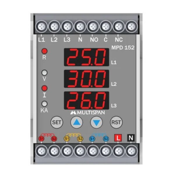 Multifunction Protection Relay 3 Phase ( Din Rail Mount )