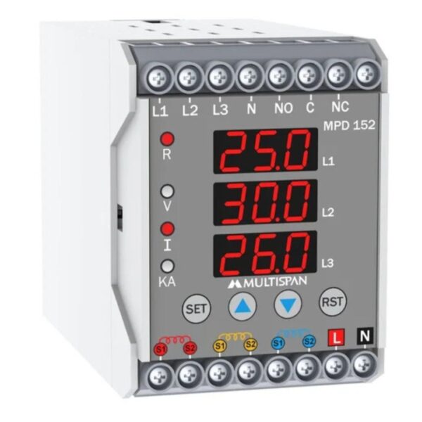 Multifunction Protection Relay 3 Phase ( Din Rail Mount ) - Image 3