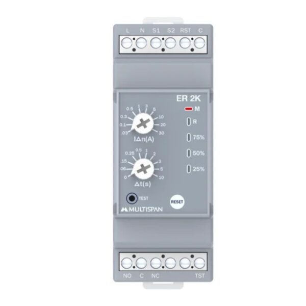 Multispan Earth Leakage Relay Analog Din Rail