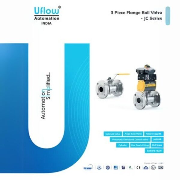 Stainless Steel (SS) 3 Piece Flange Ball Valve