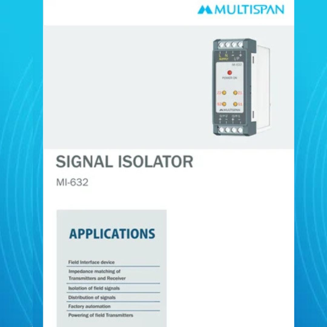 Vertical 4mA MULTISPAN MI-632 Signal Isolator